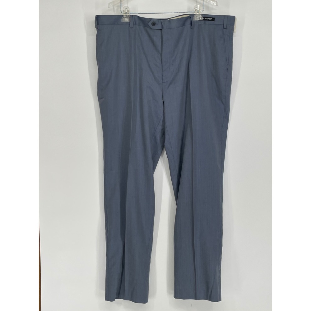 NWT Jos. A. Bank Men Pant 46R Tailored Fit Blue Signature 100% Wool Dress Slacks